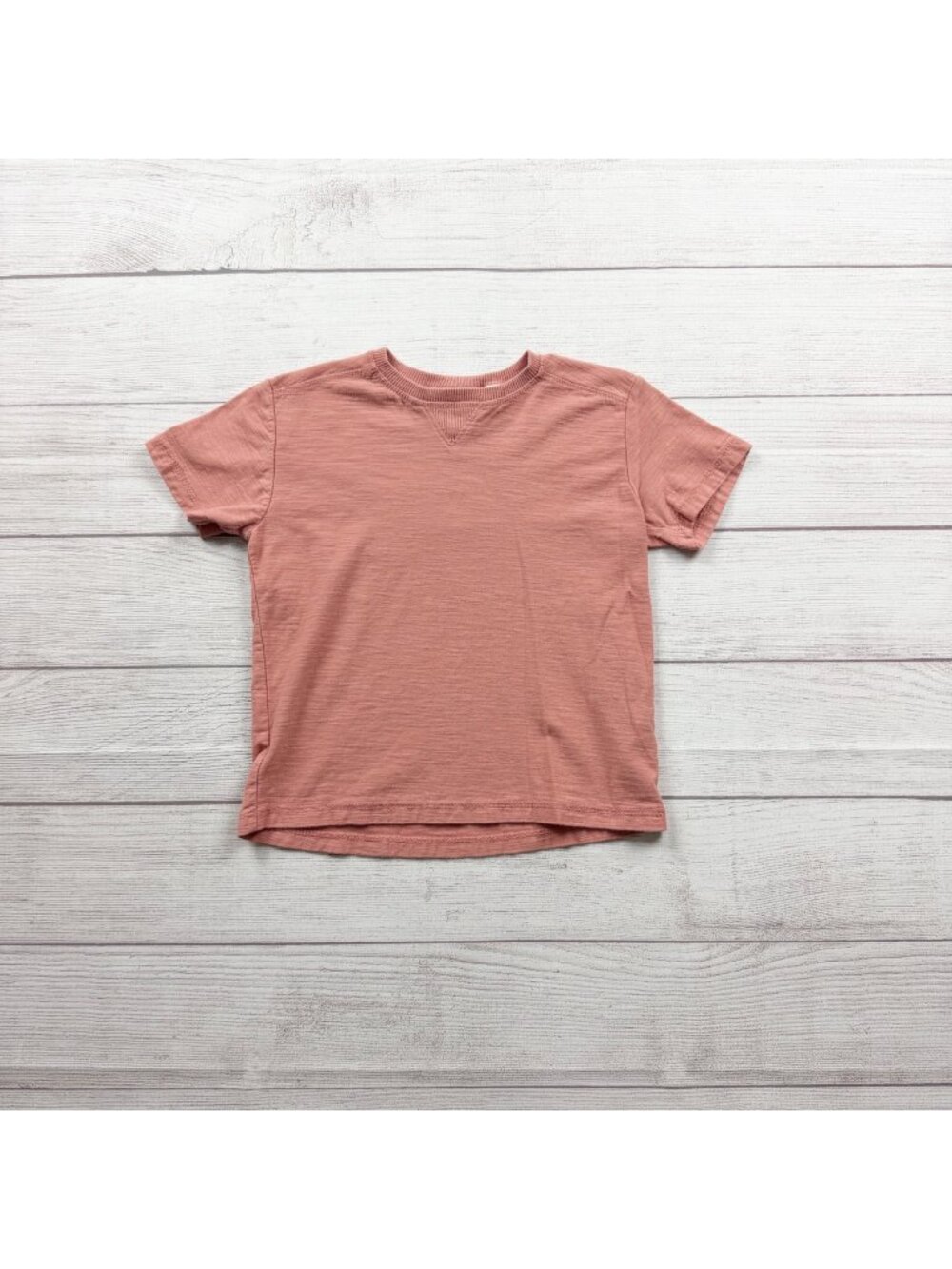 Zara Kids Dusty Salmon Pink Short Sleeve Cotton TShirt 4-5